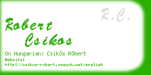 robert csikos business card